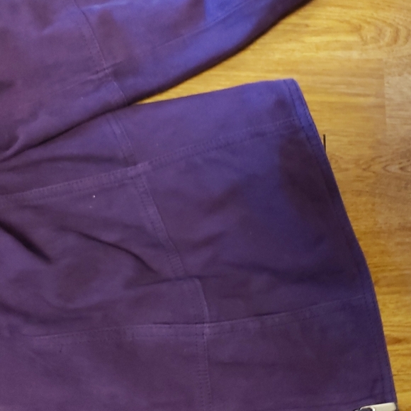 Worth purple suede leather jacket M - Picture 3 of 4